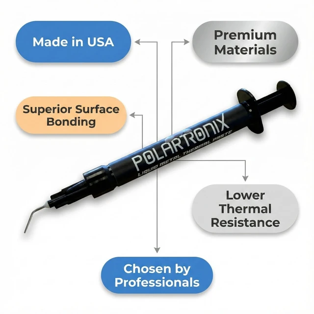 Alt view image 4 of 5 - PolarTronix Liquid Metal Thermal Paste(5 Gram) - Multiple Applications + Liquid Metal Shield (5ml) Bundle - for PS5, PC, CPU, GPU, Laptop Eco Pack and 5 ML Shield