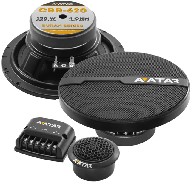 Main image of Avatar CBR-620 6.5" 75W RMS 4 Ohm 2-Way Component Speaker Series Buran Series