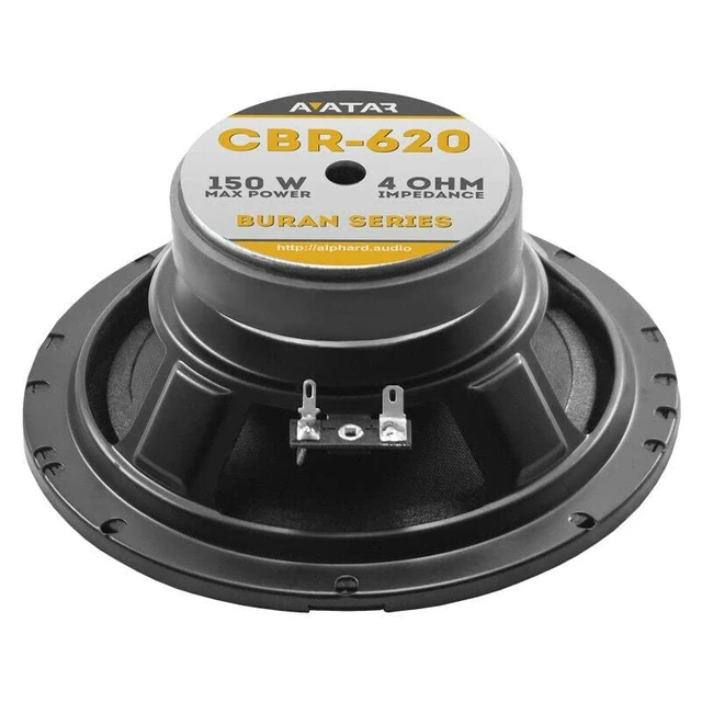 Alt view image 4 of 5 - Avatar CBR-620 6.5" 75W RMS 4 Ohm 2-Way Component Speaker Series Buran Series