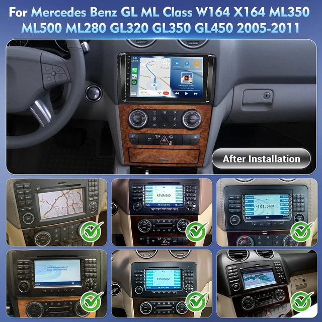 Alt view image 2 of 5 - 4Core+64G Car Radio for Mercedes GL ML ML350 GL450 ML500 GL350 2005-2011