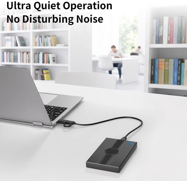 Alt view image 4 of 5 - 500GB Portable External HDD USB-A Type-C for PC Mac Console PS4 Xbox