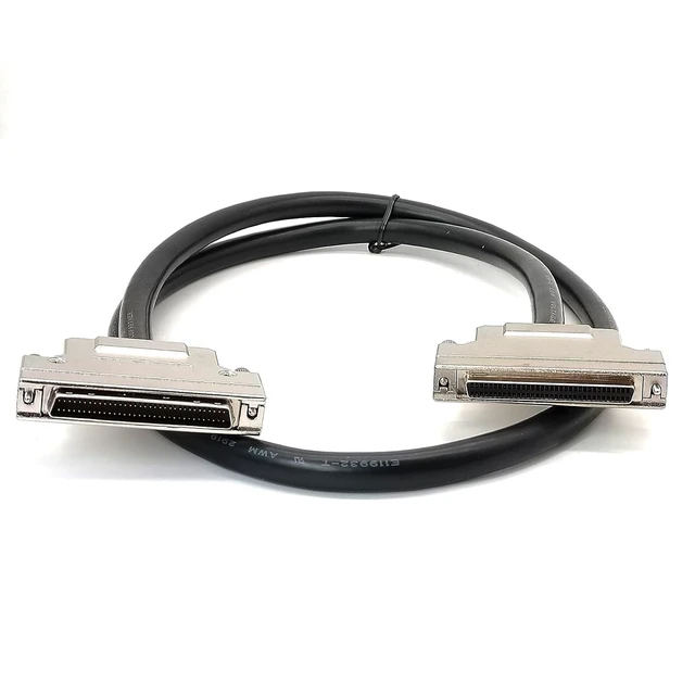 Alt view image 3 of 5 - Aoikknuw SCSI 68Pin Data Extension Cable HPDB 68Pin Male to Female Straight Double Layer Aluminum Foil Shielding Cable for Legacy Servers, Drives, and Scanners AWG28 2Meter