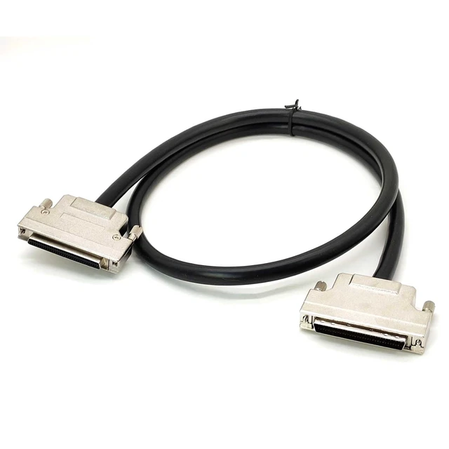 Alt view image 4 of 5 - Aoikknuw SCSI 68Pin Data Extension Cable HPDB 68Pin Male to Female Straight Double Layer Aluminum Foil Shielding Cable for Legacy Servers, Drives, and Scanners AWG28 2Meter