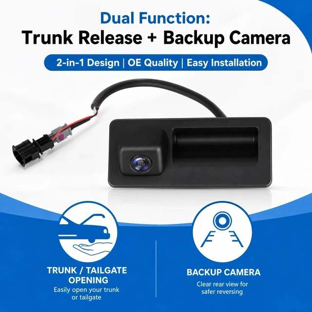 Alt view image 2 of 5 - No. 5N0827566AA Rear View Backup Reverse Parking Camera/Rear View Camera