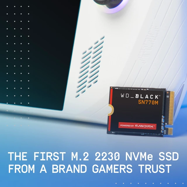 Alt view image 4 of 5 - WD Black SN770M WDS100T3X0G 1 TB Solid State Drive - M.2 2230 Internal - PCI Express NVMe (PCI Express NVMe 4.0 x4)