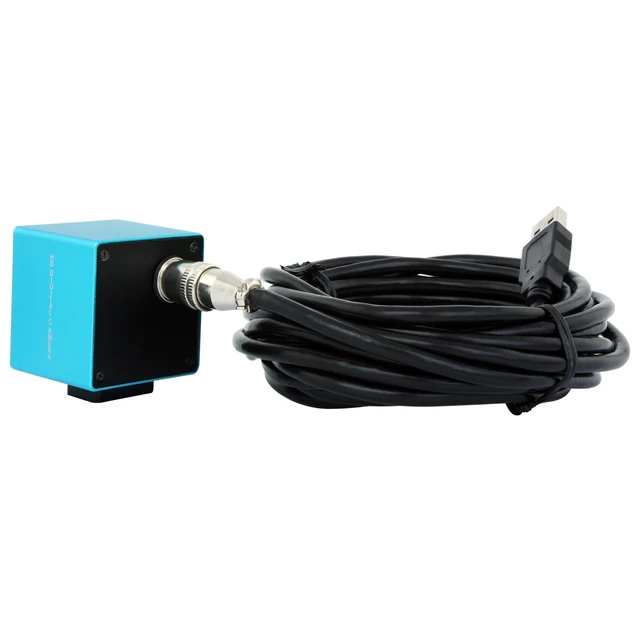 Alt view image 2 of 3 - ELP 60degree Autofocus USB Camera with Aluminum Housing for Video Camera CCTV Micro Mini Webcam for Laptop Desktop PC OV5640 UVC USB2.0 Laser Engraver Lightburn Camera(Blue)