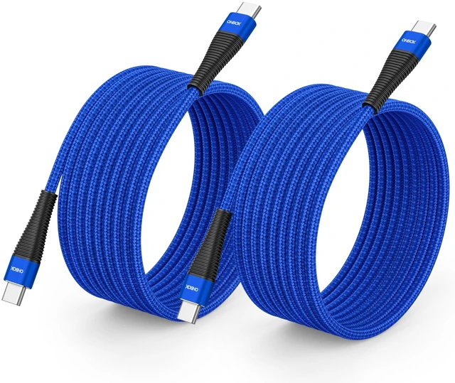 Main image of Extra Long USB C Cord 15FT, 100W USB-C to USB-C Cable Fast Charger USBC