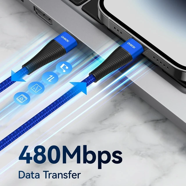 Alt view image 5 of 5 - Extra Long USB C Cord 15FT, 100W USB-C to USB-C Cable Fast Charger USBC