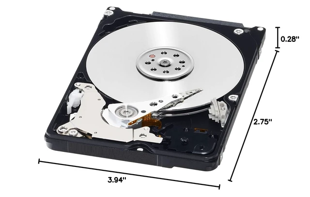 Alt view image 3 of 3 - Western Digital 1TB WD Black Performance Mobile Hard Drive - 7200 RPM Class, SATA 6 Gb/s, 64 MB Cache, 2.5" - WD10SPSX, Mechanical Hard Disk