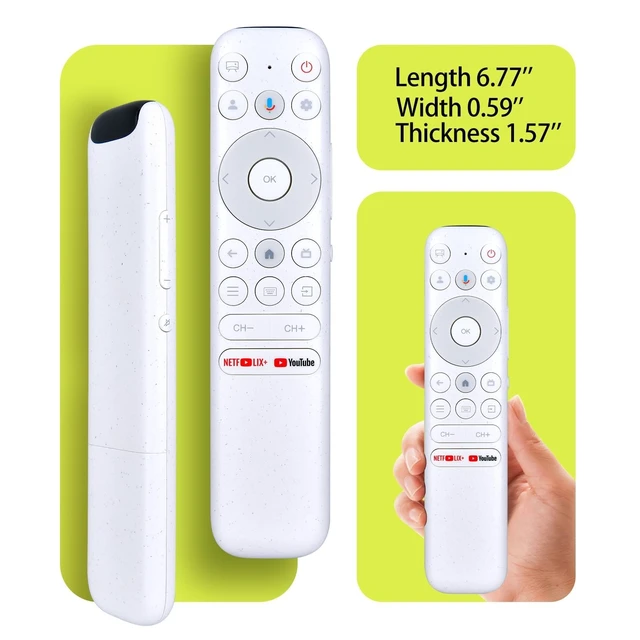 Alt view image 5 of 5 - RYQIF RC902N-FER2 Voice Replacement Remote Control fits TCL Smart TV 75A300 Pro RC902N FER2