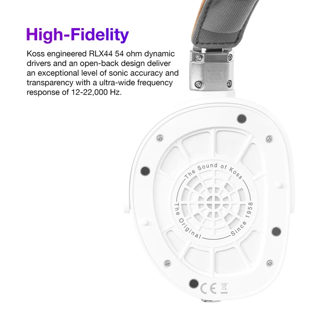 Alt view image 2 of 5 - Koss A/550, Audiophile, Open-Back Hi-Res Dynamic Headphone, Detachable Cord