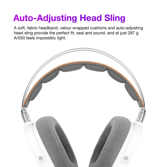 Alt view image 4 of 5 - Koss A/550, Audiophile, Open-Back Hi-Res Dynamic Headphone, Detachable Cord