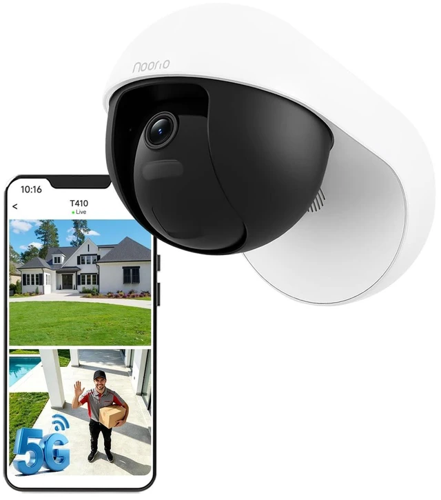 Main image of Noorio 3K Wired Outdoor Security Camera, 5GHz WiFi, 24/7 Recording