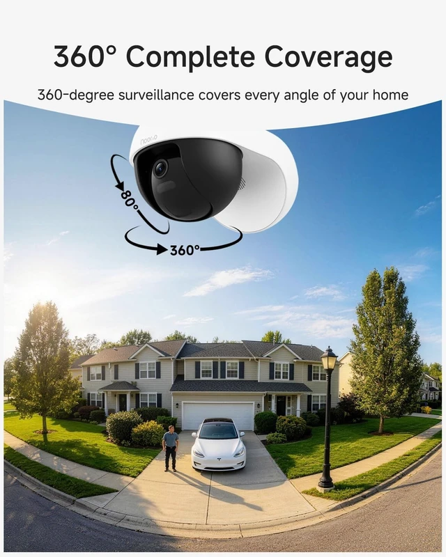 Alt view image 3 of 5 - Noorio 3K Wired Outdoor Security Camera, 5GHz WiFi, 24/7 Recording