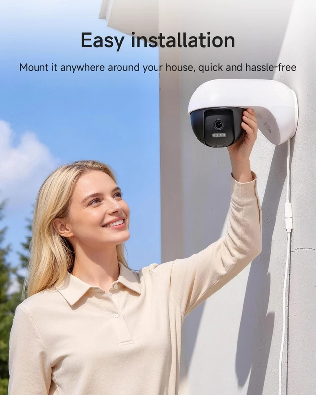 Alt view image 4 of 5 - Noorio 3K Wired Outdoor Security Camera, 5GHz WiFi, 24/7 Recording