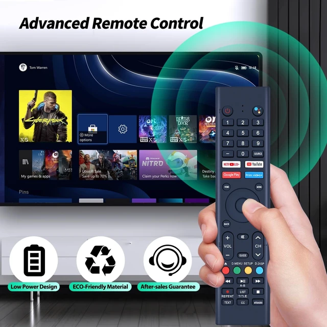 Alt view image 4 of 5 - WDZP New Universal Replacement Remote Control for Sylvox Deck Pro Pool Pro QLED tv