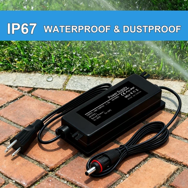 Alt view image 5 of 5 - 36V 2A Power Supply for Govee Permanent Outdoor Lights 2