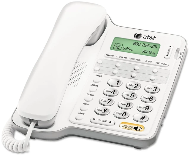 Main image of AT&T CL2909 Corded Speakerphone with Caller ID/Call Waiting, White