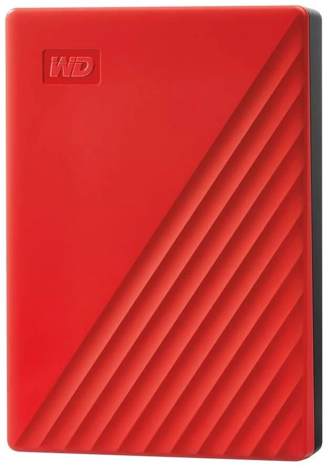 Main image of WD 4TB My Passport, Portable External Hard Drive, Red, backup software with defense against ransomware, and password protection, USB 3.1/USB 3.0 compatible - WDBPKJ0040BRD-WESN