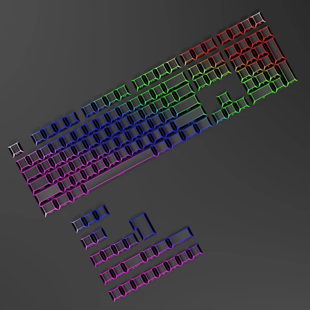 Alt view image 3 of 5 - surmen PBT Keycaps Cherry Profile for Gaming Keyboard (Shadow Black)