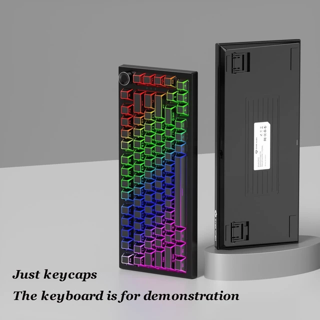 Alt view image 4 of 5 - surmen PBT Keycaps Cherry Profile for Gaming Keyboard (Shadow Black)
