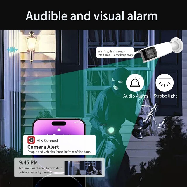 Alt view image 5 of 5 - 4K 8MP HIKVIS0N_Panoramic Color Vu PoE Bullet Camera DS-2CD3T87G2P-LSU/SL