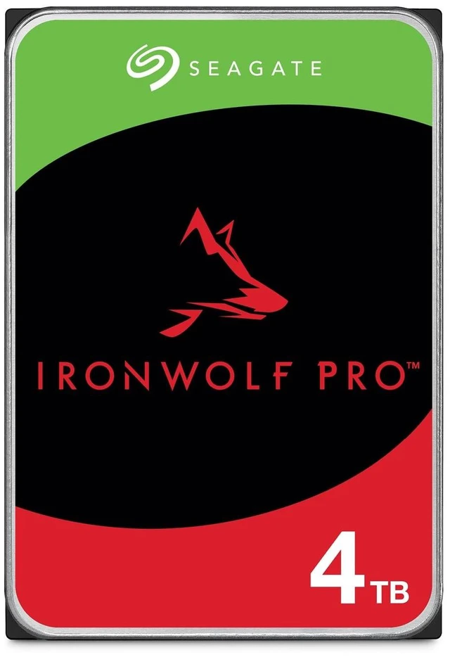 Main image of Seagate IronWolf Pro, 4 TB, Enterprise NAS Internal HDD CMR 3.5 Inch, SATA 6 Gb/s, 7,200 RPM, 256 MB Cache for RAID Network Attached Storage (ST4000NT001)