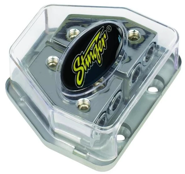 Main image of Stinger SPD570 PRO Series Maxi Fused Power/Ground Distribution Block with One 4 Gauge Input and Two 8 Gauge Outputs