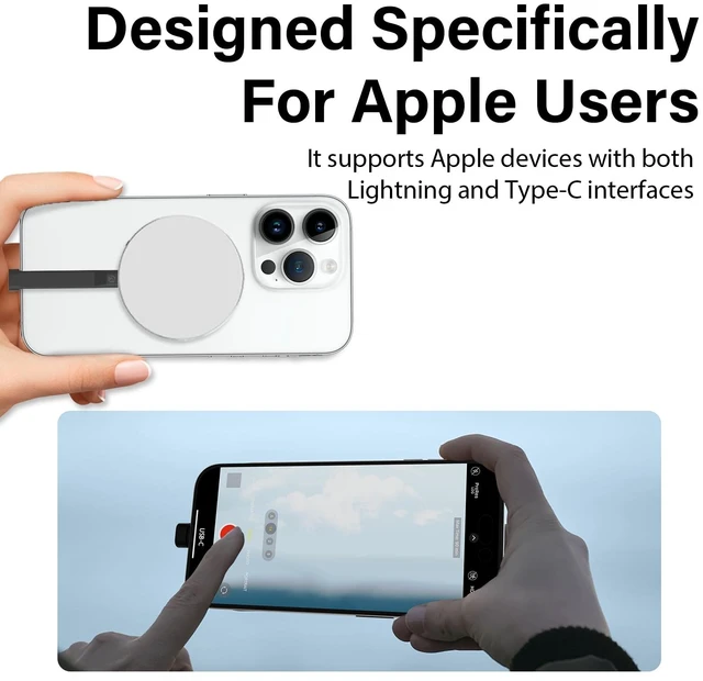 Alt view image 5 of 5 - P10 Plus Magnetic to USB Portable Solid State Drive,for Lightning Cable, MagSafe Compatible, Up to 2000MB/S, for iPhone X/11/12/13/14 and iOS 13 Later, Magsafe SSD Portable Solution