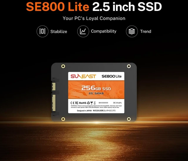 Alt view image 2 of 5 - SUNEAST 256GB 2.5 SSD SATA III Internal Solid State Drive