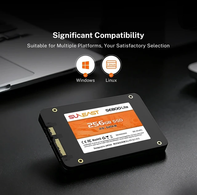Alt view image 5 of 5 - SUNEAST 256GB 2.5 SSD SATA III Internal Solid State Drive