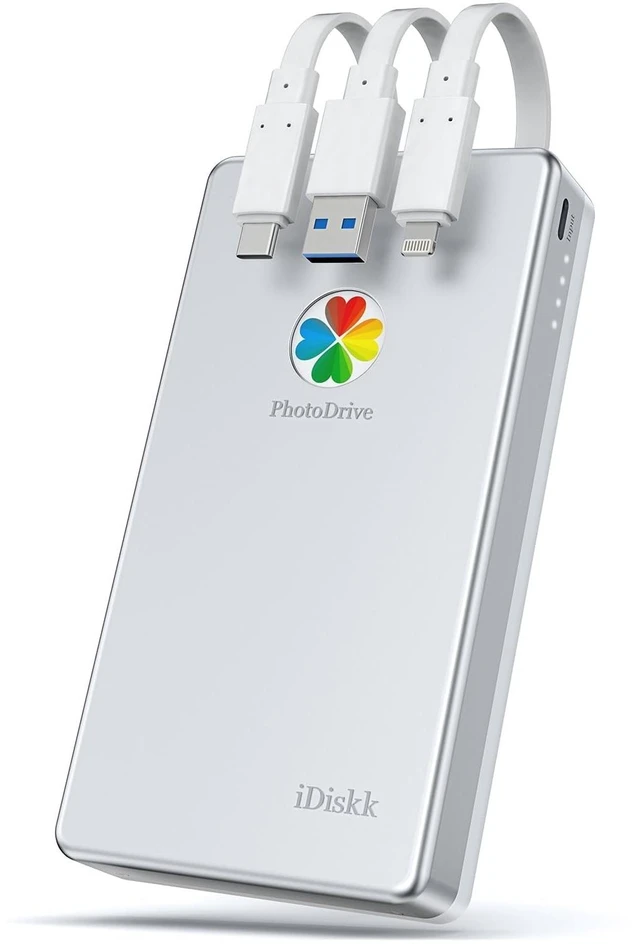 Main image of iDiskk 4TB MFi Approved iPhone External Hard Drive for iPhone iPad Android
