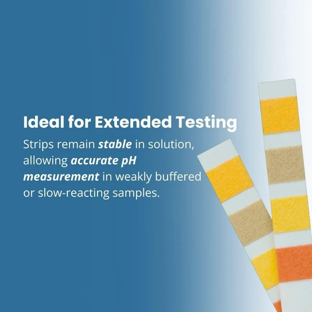 Alt view image 4 of 5 - WaysideLab Universal pH Fix Indicator Strips 0-14, Quick and Accurate Result, 100 Bleed-Free Test Strip. Made in Germany. Safe, Easy pH Testing for Laboratory, Industrial, Professional, & Beginner Use