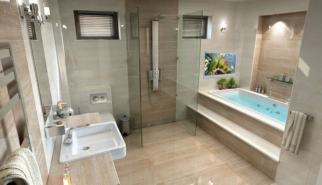 Alt view image 2 of 5 - Soulaca 27 inches Smart Bathroom Mirror LED TV for Bathroom Android Shower Television Waterproof ATSC Vanishing Mirror for Bathtub