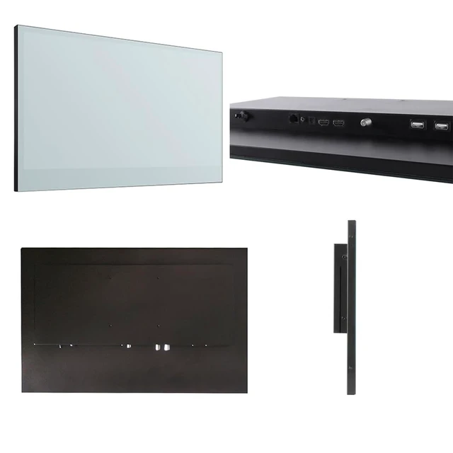 Alt view image 4 of 5 - Soulaca 27 inches Smart Bathroom Mirror LED TV for Bathroom Android Shower Television Waterproof ATSC Vanishing Mirror for Bathtub