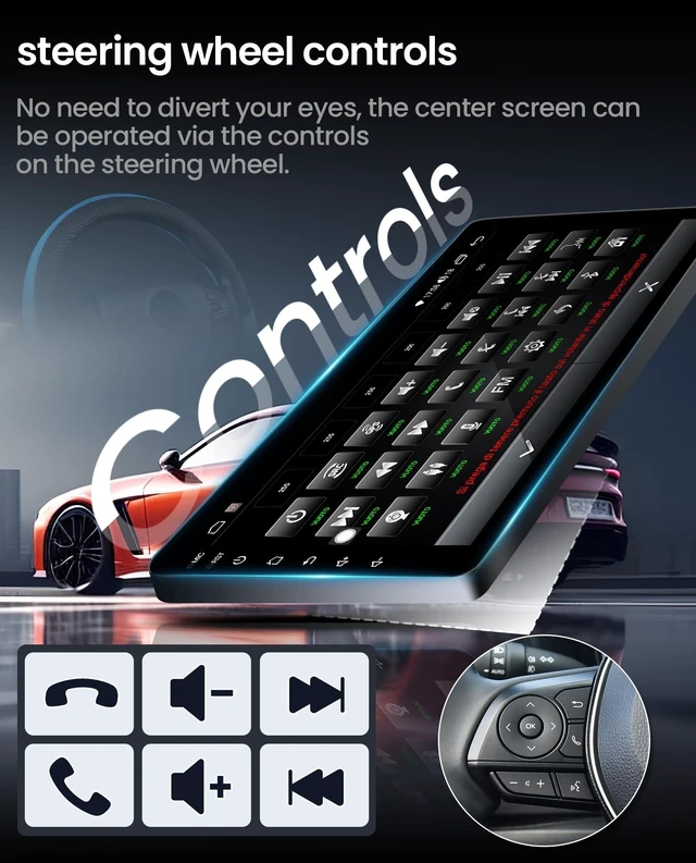 Alt view image 5 of 5 - Android 15 Radio for Chevy Silverado GMC Sierra 14-18, CarPlay Android Auto