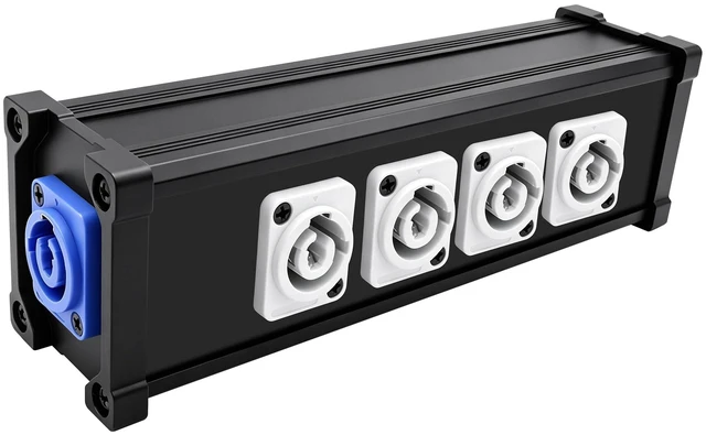Main image of MEIRIYFA 5 Channel PowerCon 1 Input to PowerCon 5 Output Multi Splitter Power Distribution Box Adapter 1 in 5 Way Power Center for LED Screen Audio Stage Light Power Video Equipment
