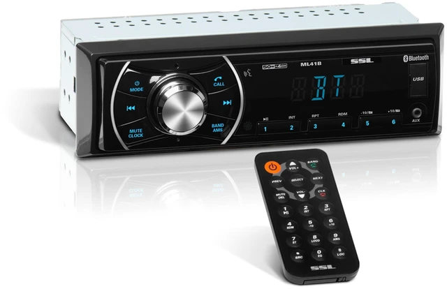 Main image of Sound Storm Laboratories ML41B Bluetooth Car Stereo, No DVD, USB, Aux-in