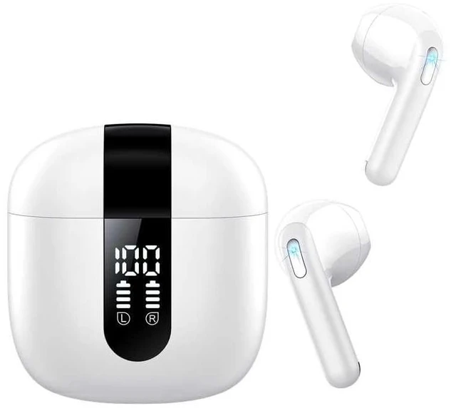 Main image of TIMU Bluetooth Earbuds Wireless, Bluetooth 5.4 in-Ear Headphones Featuring 4-Level ENC NoisePearl White