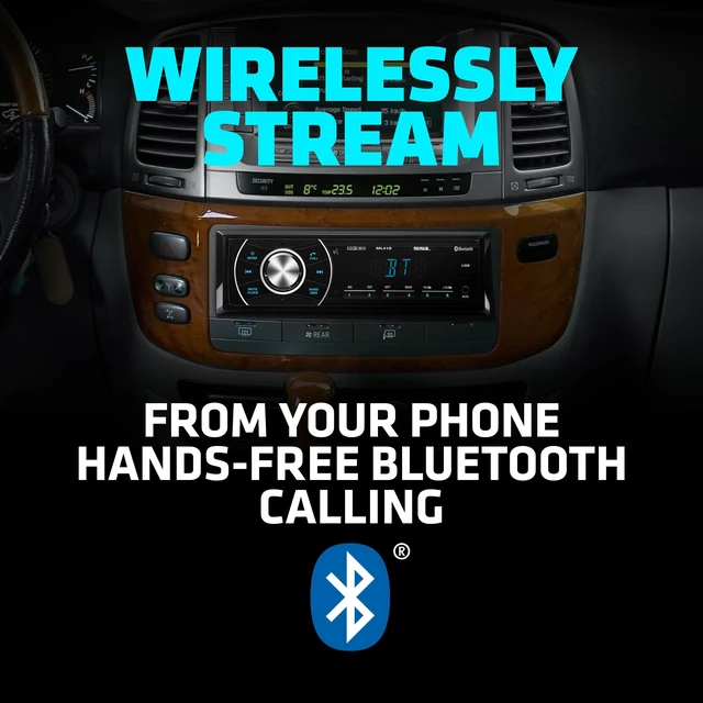 Alt view image 5 of 5 - Sound Storm Laboratories ML41B Bluetooth Car Stereo, No DVD, USB, Aux-in