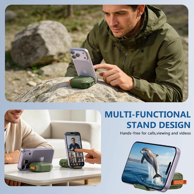 Alt view image 4 of 5 - Dgege Waterproof Case with Lock for AirPods Pro 3