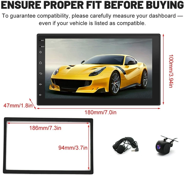 Alt view image 5 of 5 - 7" Touch Screen Car Stereo for Nissan Juke 2010 2011 2012 2013 2014, 2+32G