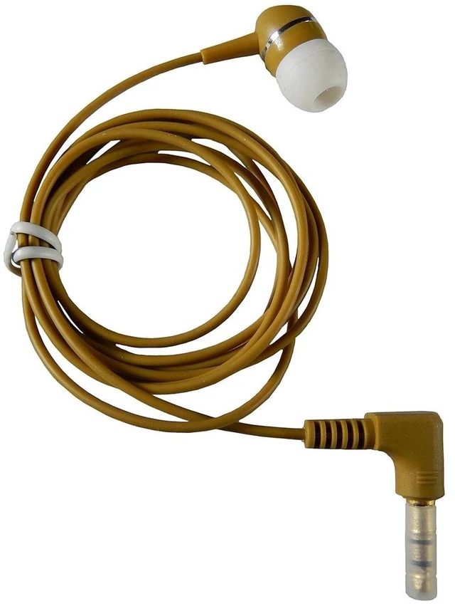 Main image of 1-Bud-B Brown Earphone w/Heavy-Duty Cord