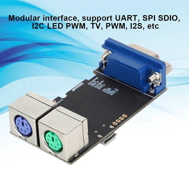 Alt view image 3 of 5 - VGA Control Module, High Performance Based VGA32 Keyboard PS2 Control Board with Micro32 Chipset for Retro Gaming and Embedded Systems 6.5x3.2x1.6cm