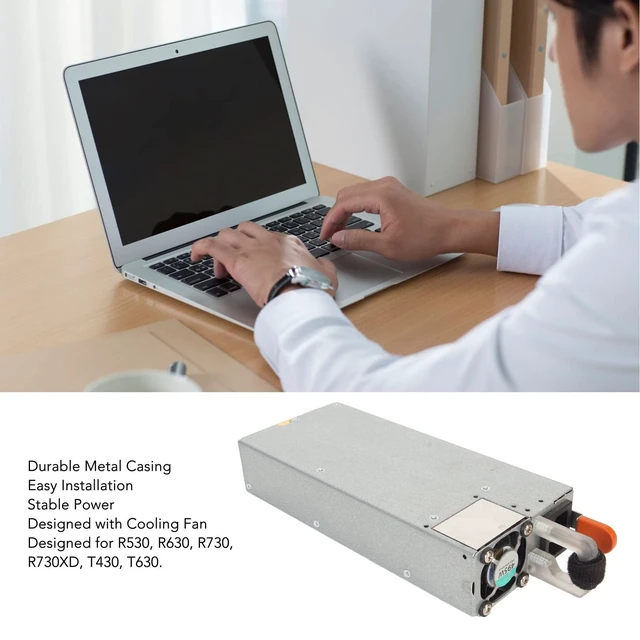Alt view image 2 of 5 - EBTOOLS E495E S1 Power Supply, 495W Server Power Unit, Easy Installation Power Module with Metal Casing Cooling Fan, for R530 R630 R730 R730XD T430 T630, 100 to 240