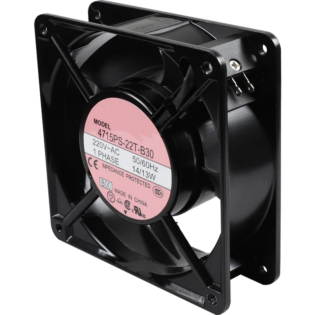 Alt view image 2 of 5 - 4715PS-22T-B30 Cooling Fan 12012038mm AC 220V 14/13W 50/60Hz 12038