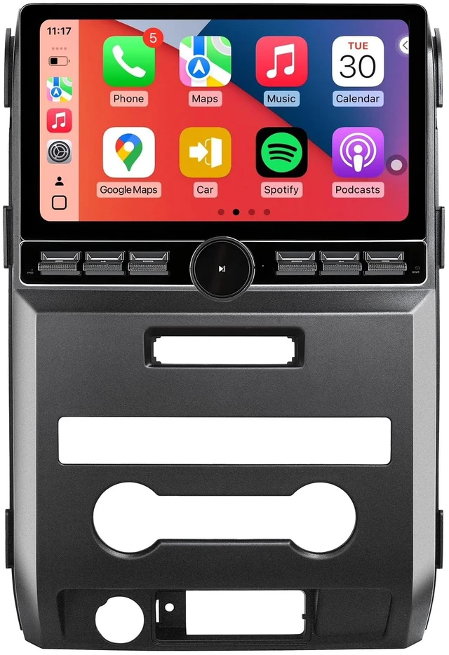 Main image of Android 13 Car Radio Stereo for Ford F150 F-150 2009 2010 2011 2012 with Wireless Carplay & Android Auto, 10inch QLED Touch Screen Head Unit, GPS, Bluetooth, 5G WiFi, SWC, AM, FM, HD Back-up Ca