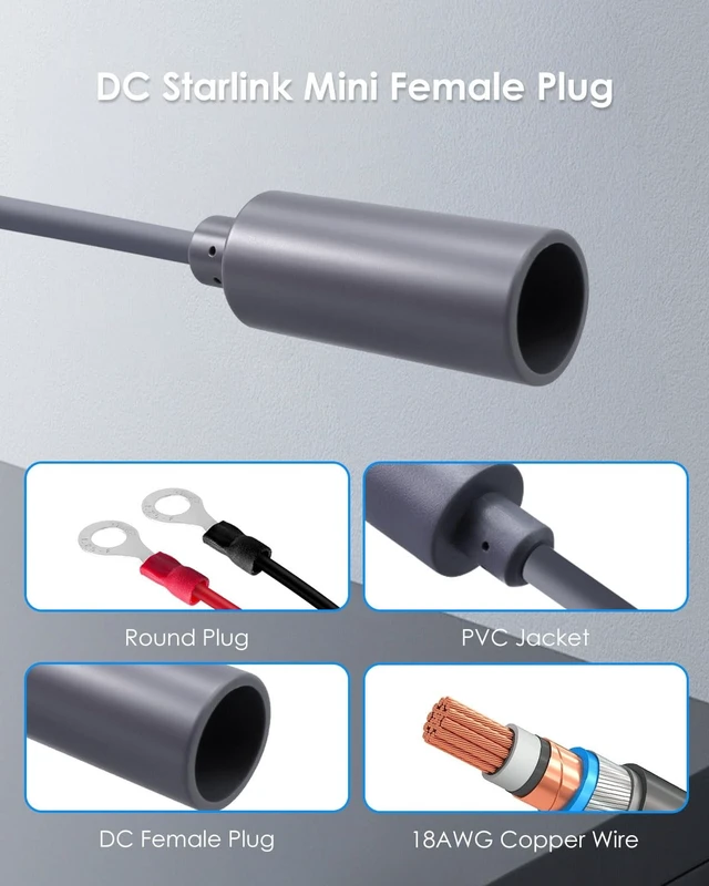 Alt view image 5 of 5 - Starlink Mini 12V/24V to 30V Step Up Converter with DC Female Plug Silvery