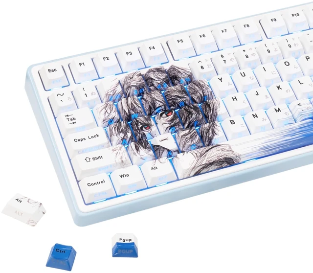 Main image of JOLINTAL Cherry Profile Side Print Shine Through Keycap for Gaming Keyboard