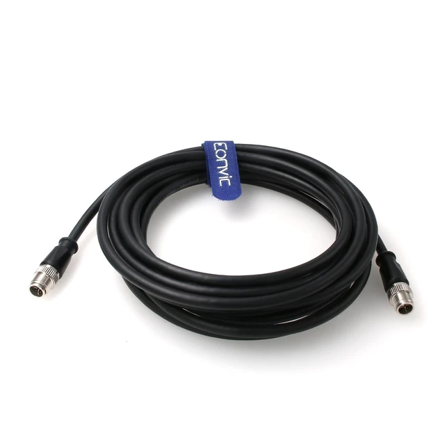 Alt view image 2 of 5 - Eonvic M12 Ethernet Cable X-Code 8 Pin Male to 8 Pin Male Cat6A High Flex Shielded Industrial Gigabit for Cognex in-Sight 8000 DataMan 260/360 (8M)